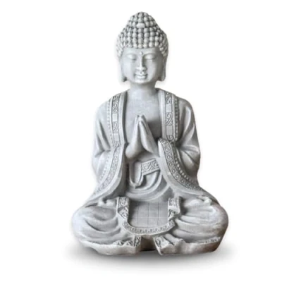 Afbeelding van Zen&#039;Light SBM2 figuur, Boeddha/Meditatie 2, steen, 10 x 5 12,5 cm, grijs