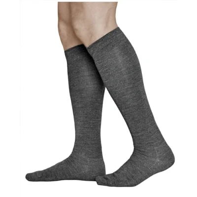 Afbeelding van VITSOCKS 80% Merino Wollen Winter Kniekousen Heren, Warme Lange Sokken, Zacht Ademend, grijs, 39 41
