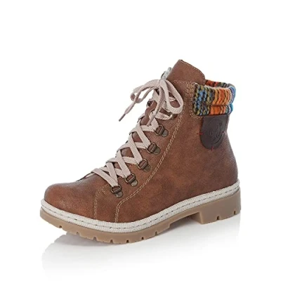 Afbeelding van NU 20% KORTING: Rieker Winterlaarzen in klassieke bergbeklimmer look