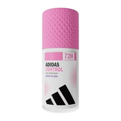 Afbeelding van adidas Control Anti transpirant deodorant roll on voor haar, 48 uur droogbescherming en langdurige frisheid, veganistisch, 50 ml