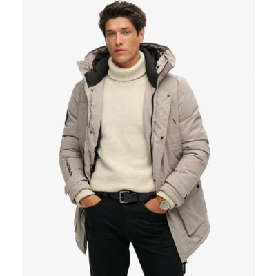 Afbeelding van Superdry Mannen City Gewatteerde Parka Donkergrijs Grootte: Xxxl