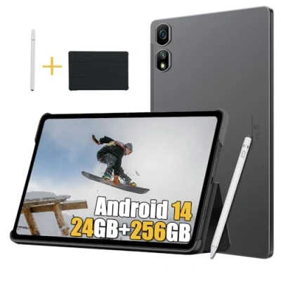 Afbeelding van Blackview Tab 16 Pro Android 14 Tablet 11 inch, 24 GB + 256 1 TB TF, Widevine L1, 2000x1200 FHD+, 7700mAh, 5G WiFi 4G LTE, Octa Core, 13 MP 8 MP, Dual SIM/OTG/GPS/BT5.0/2K, zwart