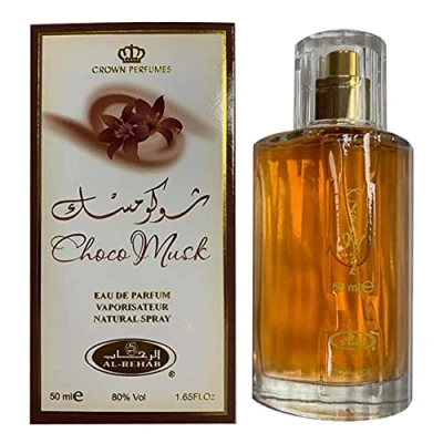 Afbeelding van Al Rehab choco Musk Eau de Parfum Spray, 50 ml, voor dames en heren, muskus