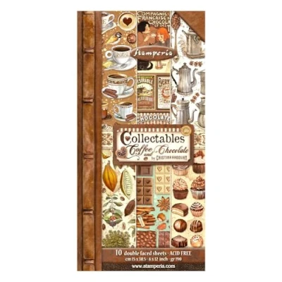 Afbeelding van Verzameltables 10 vellen 15x30,5 (6&quot;x12&quot;) Koffie en chocolade