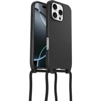 Afbeelding van Apple iPhone 16 Pro MagSafe Hoesje Kunststof OtterBox Hardcase/KoordMagSafe Zwart Telefoonhoesje Shockproof/Valbescherming