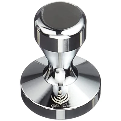 Afbeelding van ITALPARTS VIA Crema koffie Tamper. Zeefdrager Espresso Tamper 58,5 mm roestvrij staal (Tamper 58.50) koffiezetapparaat zeefhouder accessoires