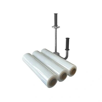 Afbeelding van Kortpack Wikkelfolie 45cm x 300m 20my Met verstelbare dispenser 3 Rollen Handige set (005.0010)
