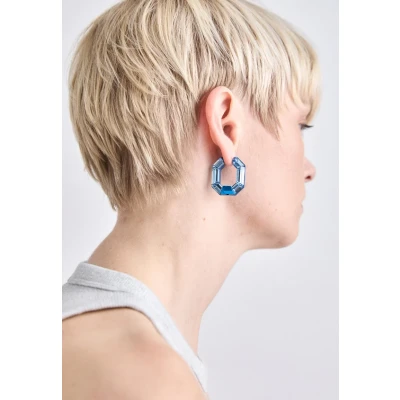 Afbeelding van Swarovski dames Lucent oorringen met kristal in de kleur Blauw