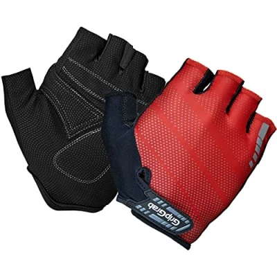 Afbeelding van GripGrab Rouleur Padded Korte Vinger Zomer Fietshandschoenen Rood Unisex Maat S