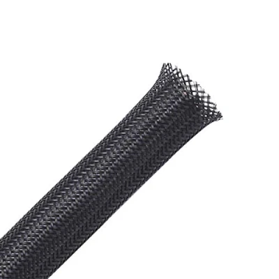 Afbeelding van Alex Tech 6mm 30m Uitbreidbare Gevlochten Kabelmantel Kabelkous Kabelhoezen kabelslang, Zwart