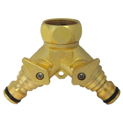 Afbeelding van C.K G7918 Messing 2 weg verdeler 24,2 mm (3/4) binnendraad, Steekkoppeling