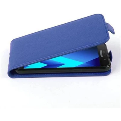 Afbeelding van Cadorabo Hoesje geschikt voor Samsung Galaxy A3 2017 in KONINGSBLAUW Beschermhoes flip design Case Cover van getextureerd imitatieleer