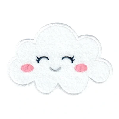 Afbeelding van PatchMommy Wolke patch applicatie om op te strijken, strijkplaatje voor kleding, jeans, jassen kinderen