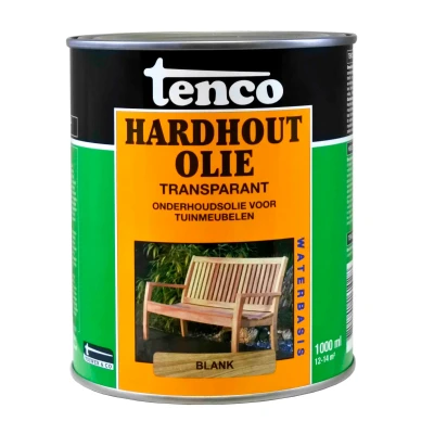 Afbeelding van Tenco Hardhoutolie Blank Buiten onderhoud
