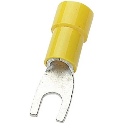 Afbeelding van Vork kabelschoen (m) 5,3mm (M5) / geel (100 stuks)