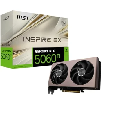 Afbeelding van MSI GeForce RTX™ 5060 Ti 16G INSPIRE 2X OC NVIDIA RTX 16 GB GDDR7