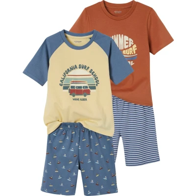 Afbeelding van Vertbaudet Set met 2 pyjamashorts &quot;Summer Surf&quot; voor jongens