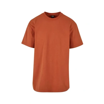 Afbeelding van Urban Classics Heavy Garment DYE TEE Tshirt basic, Heren, Maat: Small, Terracotta