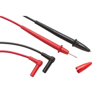 Afbeelding van Fluke set rood zwart meetsnoeren met comfort grip pvc isolatie en geisoleerde haakse banaanstekers 3971218