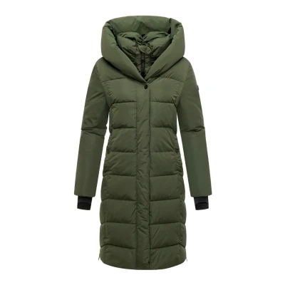Afbeelding van Navahoo Stepp Laubzauber Wintermantel, Dames, Maat: XS, Dark olive