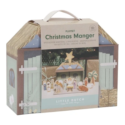 Afbeelding van Little Dutch Speelkoffer Kerststal met ster