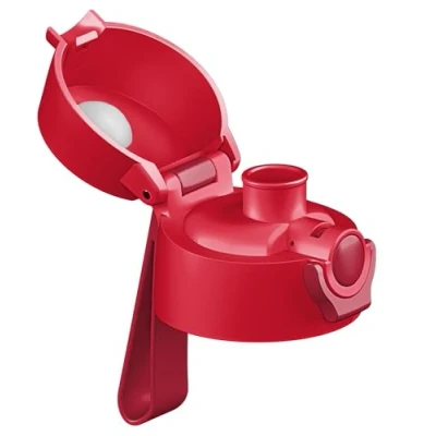 Afbeelding van Jarlson® Reservedeksel voor Charli en Mali drinkfles, geschikt 350 ml 500 fles, reserveonderdelen, vervanging (Mali deksel (chug drinkschenktuit), rood