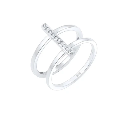 Afbeelding van ELLI Ring zilver / transparant