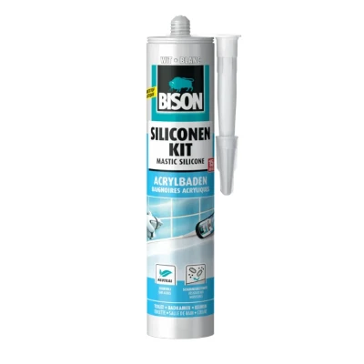 Afbeelding van Bison siliconenkit acrylbaden wit 310 ml