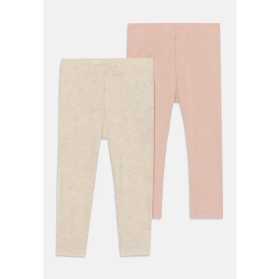 Afbeelding van Name it Legging 2 PACK Unisex Broek voor kinderen, Maat: 62, Peyote melange/sepia rose