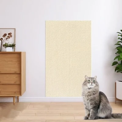 Afbeelding van Krabmat voor katten, zelfklevend, krasbescherming bank, kat, doe het zelf krabtapijt, kat bomen, kattenmuur, meubels, krabbomen en bankbescherming, 100 x 30 cm