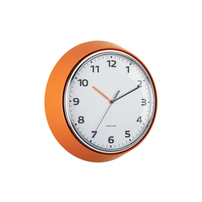 Afbeelding van Karlsson Wandklok Modern Retro Oranje Ø34cm