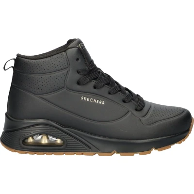 Afbeelding van Skechers Uno Stand High dames sneaker Zwart Maat 41