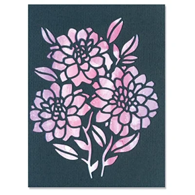 Afbeelding van Sizzix Thinlits Die Set 2PK Negative Florals 666020 Lisa Jones (10 22)