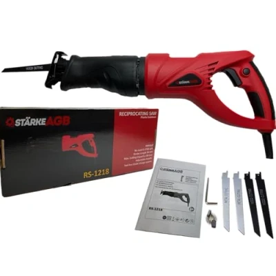 Afbeelding van Sprookzaag Professional Reciprozaag Reciprozaagbladen Universele zaag 2700spm 1210W variabele snelheidsschakelaar 4 zaagbladen voor hout metaal