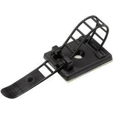 Afbeelding van TRU COMPONENTS WCT 64 Bevestigingssokkel Zelfklevend, Schroefbaar 1206770 Bundel Ø (bereik) 16 mm (max) Met bevestigingsbinder Zwart 25 stuk(s)