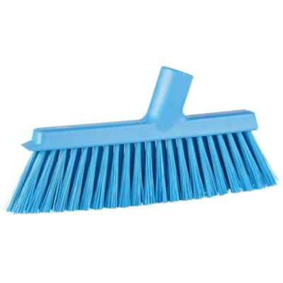 Afbeelding van Vikan Stofblikken met Lange Steel Hygiene Medium Veger voor Stofblik 250 mm Blauw