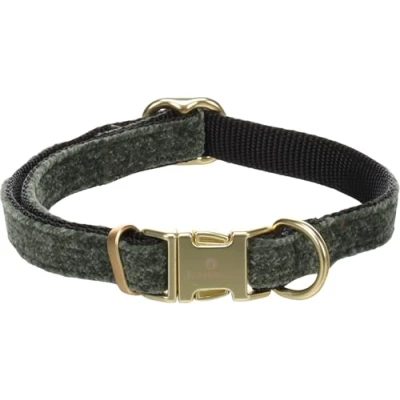 Afbeelding van Flamingo Hond Halsband Saba Groen S 30 45cm 15mm