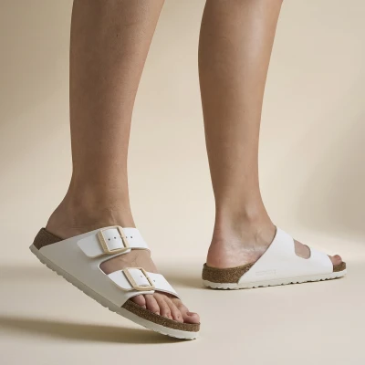 Afbeelding van Birkenstock Arizona Muiltjes, Dames, Maat: 37, Sour cream Nubukleer