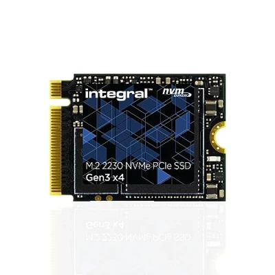 Afbeelding van Integral 256 GB M.2 NVMe 2230 PCIe Gen3 x4 SSD LEESnelheid tot 3000 MB/s, SCHRIJVENsnelheid 1800 MB/s Interne Solid State Drive. Valve Steam Deck, Microsoft Surface Pro, PC &amp; laptop compatibel