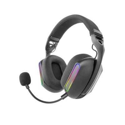 Afbeelding van Mars Gaming MHW PRO, Draadloos headset ARGB Flow, 3D Surround Sound 7.1, Bluetooth 5.3 + 2.4GHz 3,5 mm Jack, Ultralicht Ergonomisch Ontwerp, Dual Microfoon, Multiplatform, Zwart