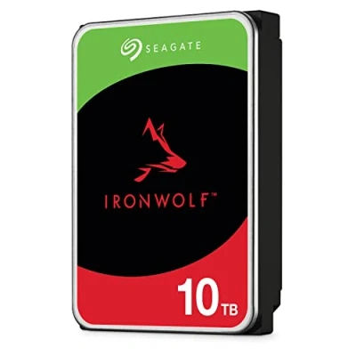 Afbeelding van Seagate IronWolf, 10 TB, Interne Harde Schijf, NAS, 3,5&quot;, SATA 6 GB/s, 5400 RPM, 64 MB cache, voor NAS RAID, 3 jaar Rescue Services (ST10000VN0004 )