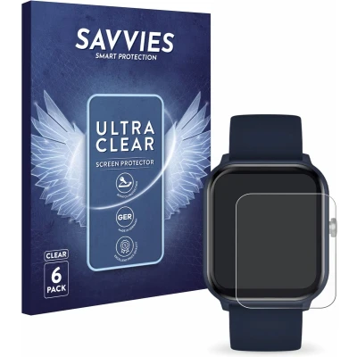 Afbeelding van Savvies Screenprotector voor ICE Watch Smart junior 2.0 Folie Beschermfolie transparant (6 Stuks)