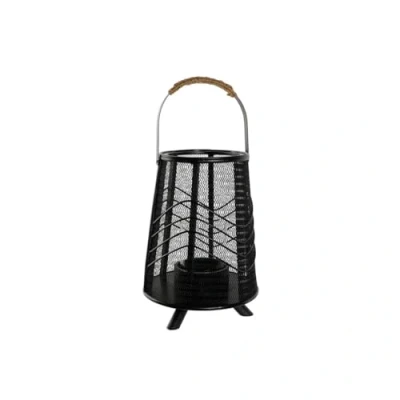 Afbeelding van Kaarshouder Home ESPRIT Zwart Metaal 23 x 31,5 cm