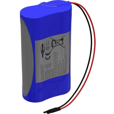 Afbeelding van Ansmann 1S2P Akkupack 2x 18650 Kabel Li ion 3.6V 5200mAh Accupack Aantal cellen: 2 3.6 V 5200 mAh