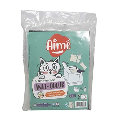 Afbeelding van Aime Geurremmende filters voor kattenbakbakjes, 3 stuks