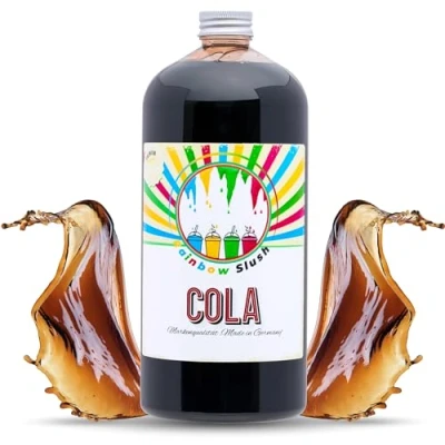 Afbeelding van Rainbow slush siroop vrij van azo, 1 liter fles, concentraat voor slushy maker, ijs, machines, dranken, 1:5 tot 1:20 (cola)