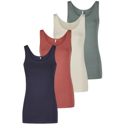 Afbeelding van ONLY ONLLIVE LUV SAL S/L TANK TOP 4 PACK JRS Meisjes Tops