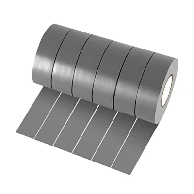 Afbeelding van Xrkuu 6 rollen grijs elektrische tape, 18 mm x 10 m PVC isolatietape, waterdichte sterke zelfklevende tape voor draadprojecten, isolatie en reparatie gebroken draden