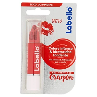 Afbeelding van Labello Crayon Poppy Red Lippenstift 3 g