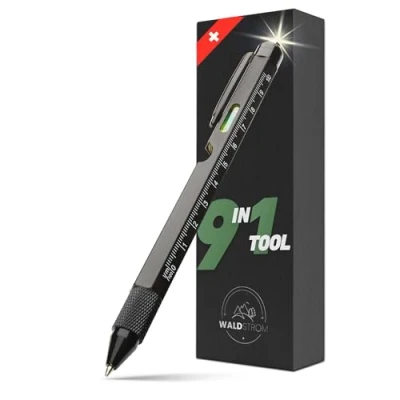 Afbeelding van Waldstrom multifunctionele pen, 9 in 1, cadeau voor mannen, papa, verjaardagscadeau, outdoor gadget, balpen